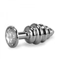 Miniatyrbild 2 av 2: Small-Diamond Twisted Rosebud Anal Jewel Non-Diamond