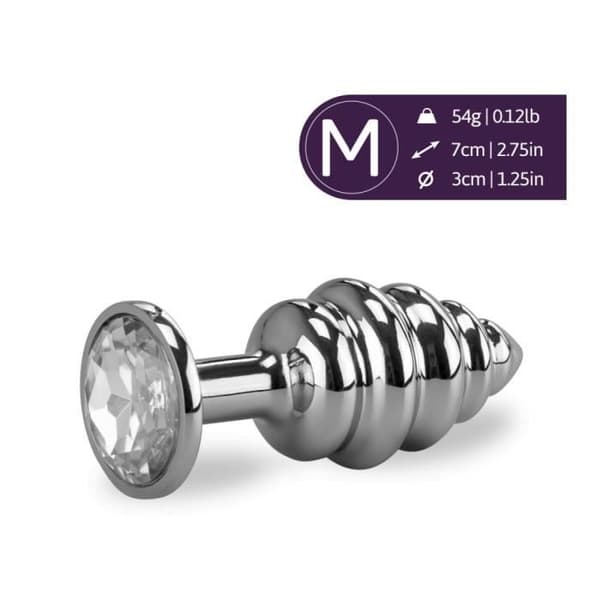 Small-Diamond Twisted Rosebud Anal Jewel - Diamond Collection