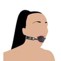 Miniatyrbild 1 av 2: Gag-ball - BDSM bondage gag utan ringar Svart