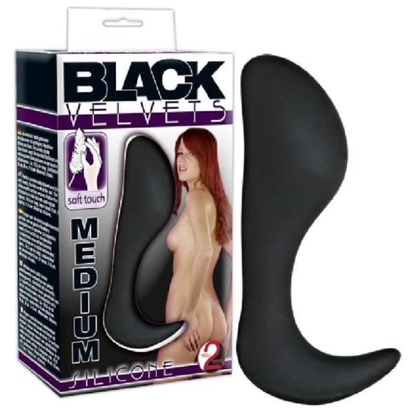 Plugg anal - Ej angiven - Svart - Silikon - 10,5 cm - 1-3 cm diameter