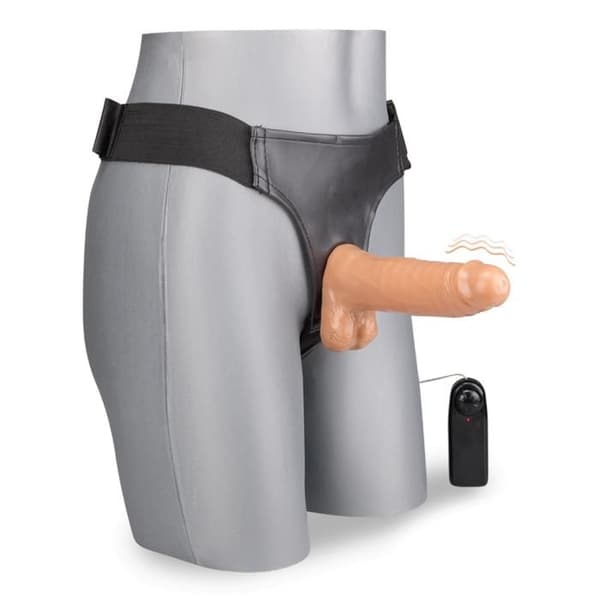 Lucky vibrerande strap-on dildo - LOVE AND VIBES Matte Skin Collection
