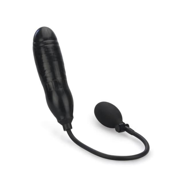 Uppblåsbar pump anal dildo