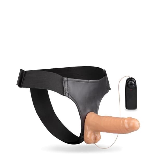 Lucky vibrerande strap-on dildo