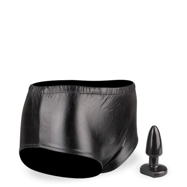 Vinyl analplugg med culotte