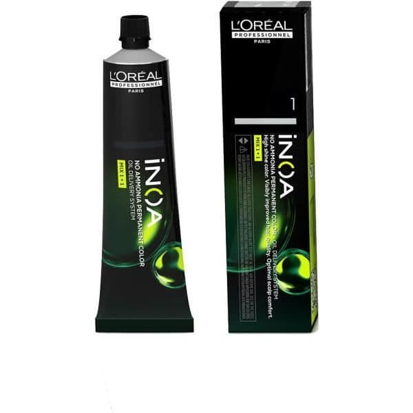 Permanent färg utan ammoniak - L'Oreal - Inoa - Svart - Unisex - 60g