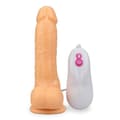 Miniatyrbild 3 av 4: Fjärrstyrd roterande vibrerande dildo - Adam - 12 vibrations-/rotationslägen - värmefunktion