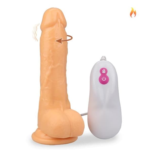 Adam Fjärrkontroll Vibrerande Roterande Dildo