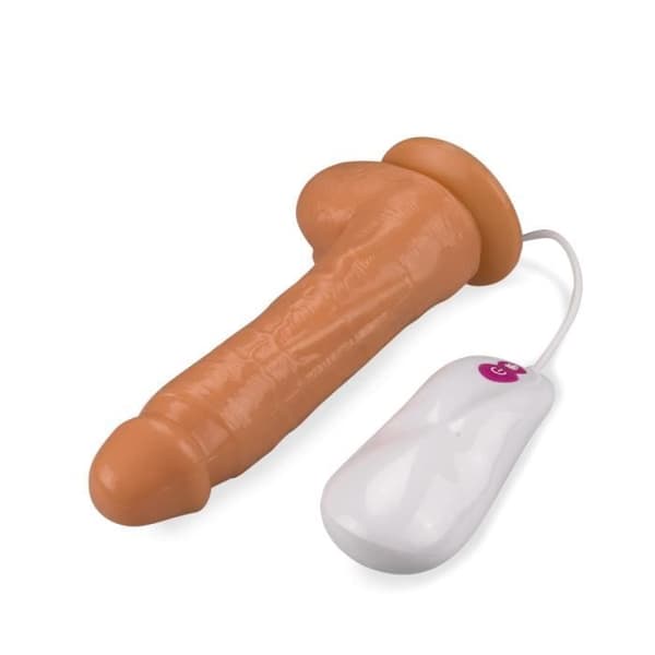 Adam fjärrstyrd vibrerande roterande dildo - Feeling Light Skin Collection