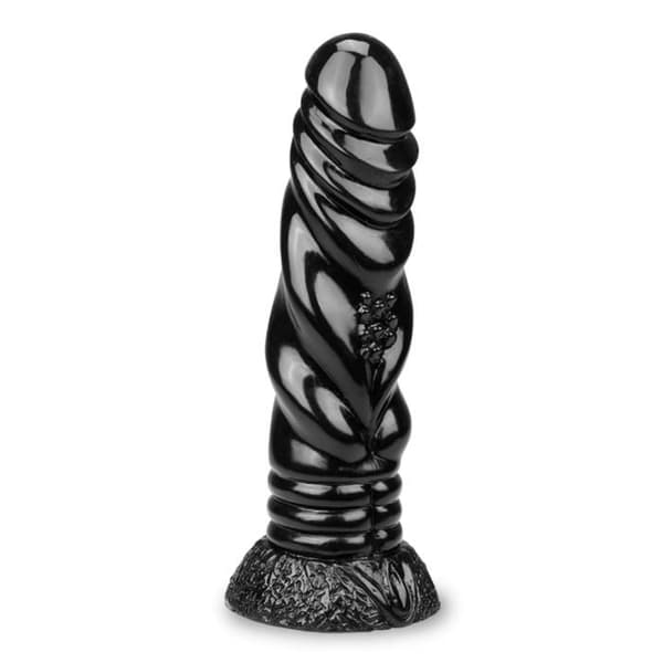 Drak sugkopp dildo 20,5cm Svart