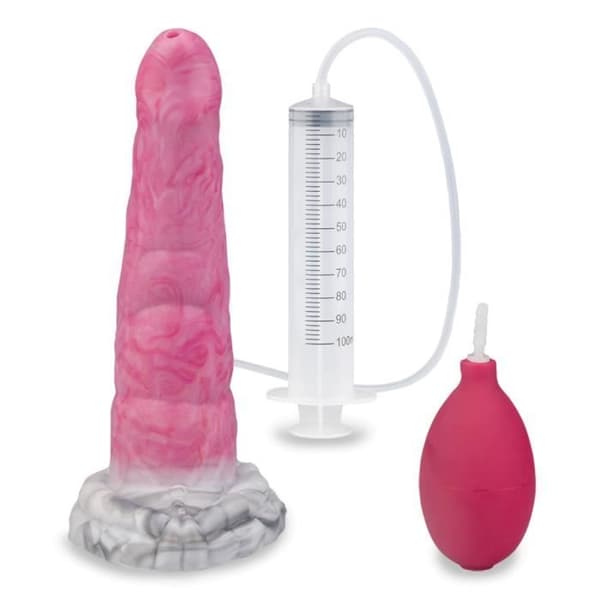 Behimos Pink Alien Ejakulerande sugkoppsdildo
