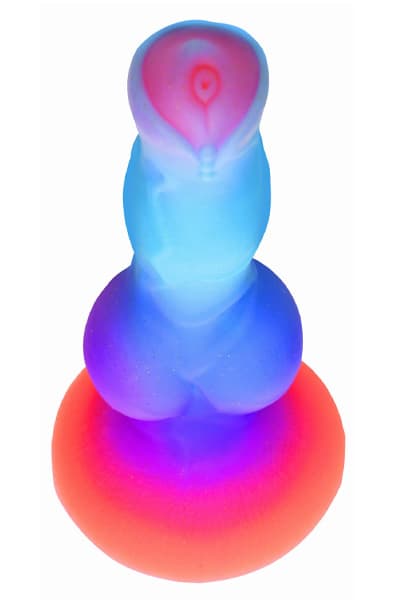 Glow-in-the-dark Silicone Alien Dildo 21,5 cm Dragon dildo