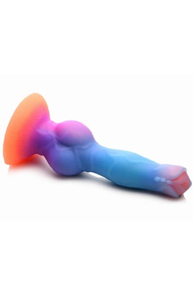 Glow-in-the-dark Silicone Alien Dildo 21,5 cm Dragon dildo