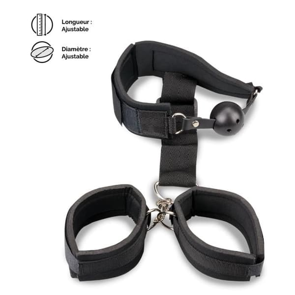 Submission gag ball och handbojor kit