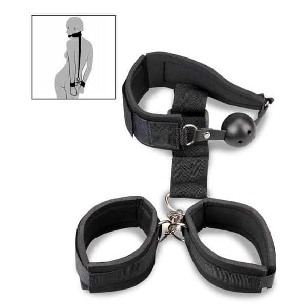 Submission gag ball och handbojor kit