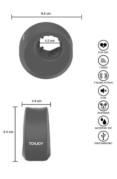 ToyJoy Zephyr Pulsating Stroker & C-Ring Stroker