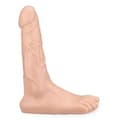 Miniatyrbild 3 av 4: Realistisk dildo med fotbase - Märke - Modell - Mjuk PVC - Vit