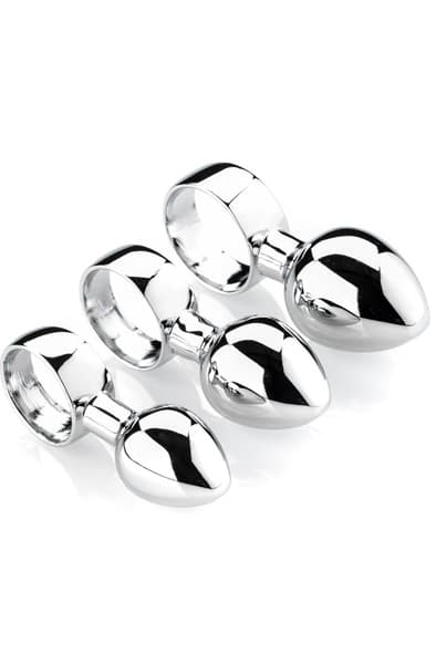Zenn Set Of 3 Anal Finger Plugs Analplug med trækring