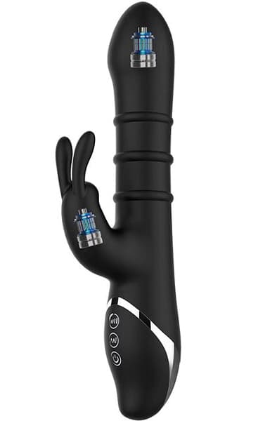 Reipo Vibrator With Up & Down Sliding Rings Rabbitvibrator