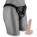 Miniatyrbild 2 av 3: Strap-on dildo - LOVE AND VIBES - Sugkoppsmodell - Silikon - Realistisk - Medelstor