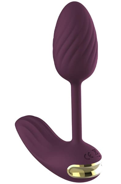 Essentials Flexible Wearable Vibrating Egg Purple Vibrerende egg