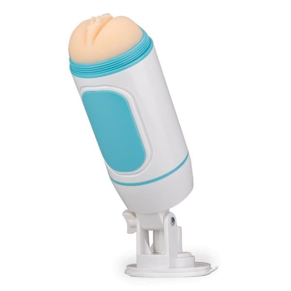 Manlig masturbator för män Dubbel ingång med sugkopp ibland - LOVE AND VIBES Collection White
