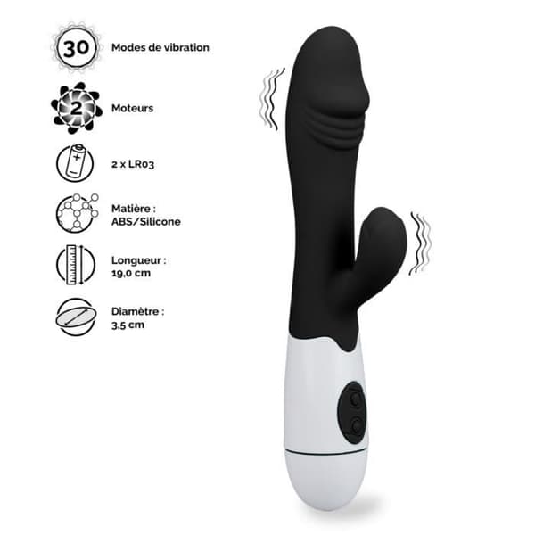 Bloom Rabbit Vibrator Svart