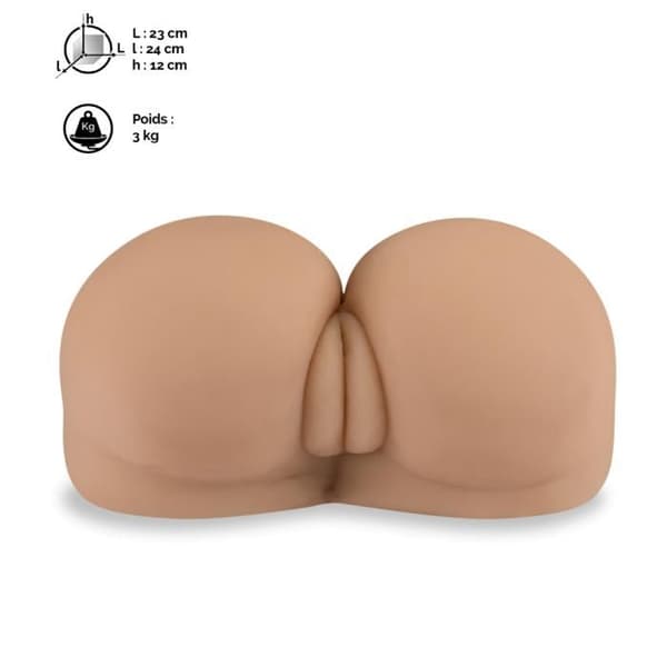 Masturbator med rundad baksida 3,0 kg
