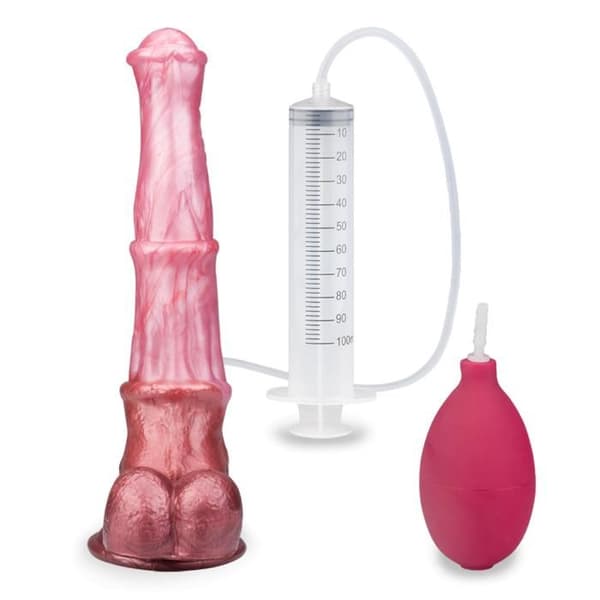 Häst ejakulator sugkopp dildo 22,0cm
