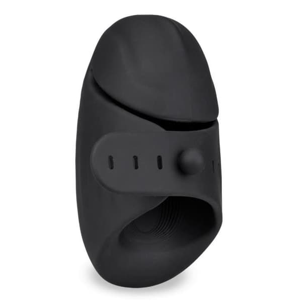 Vibrerande hane Masturbator Justerbar Diameter Turbulens Svart