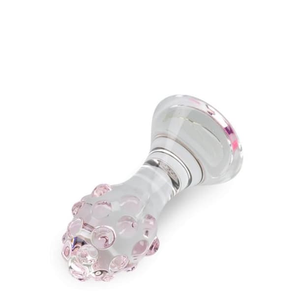 Jewel glas analplugg - LOVE AND VIBES Collection Pink