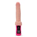 Miniatyrbild 3 av 4: Vibrator dildo kommer och går med testiklar