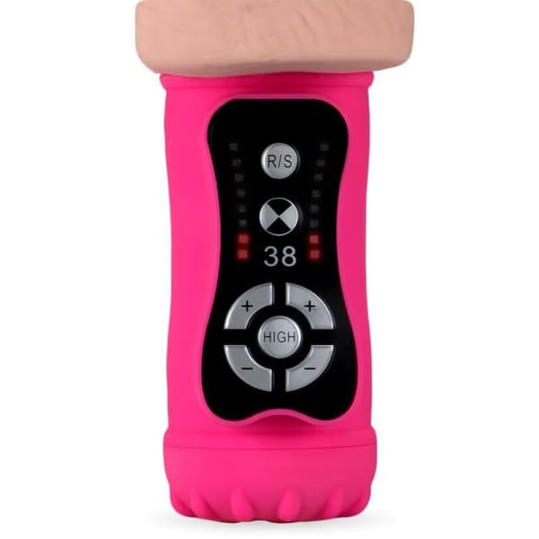 Vibrator dildo kommer och går med testiklar