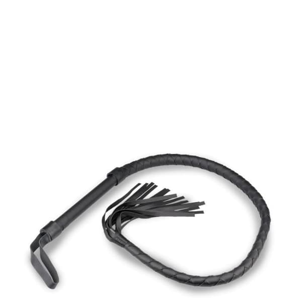 BDSM piska - Läderimitation - 125,0cm - Svart - Vuxen