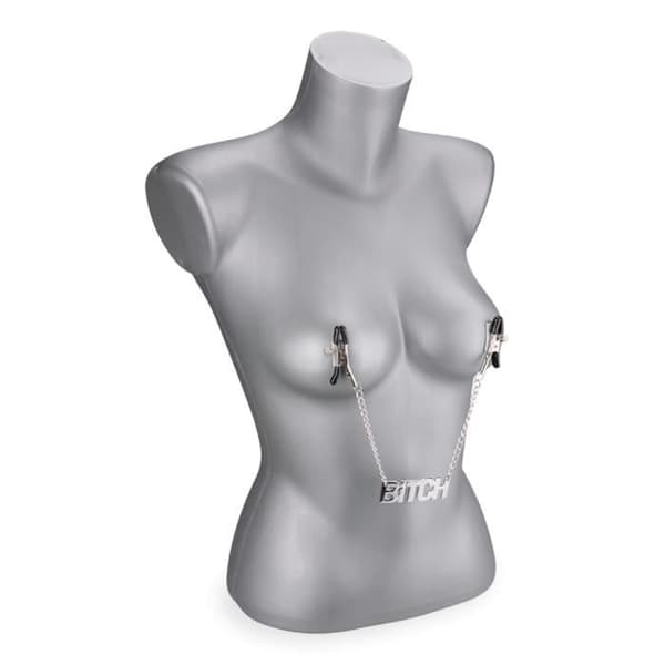Nippelklämmor - BITCH - Justerbar - Metall - Gummiskydd - 45 gram