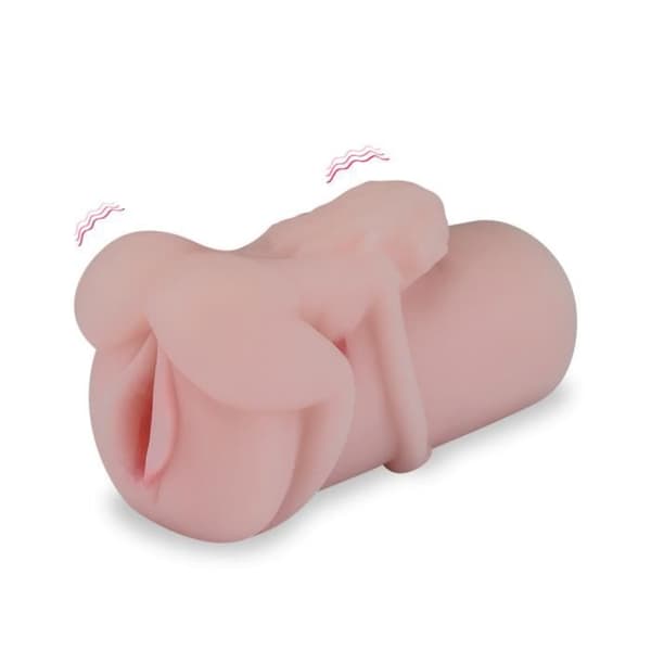 Vibrerande Vaginett - KÄRLEK OCH VIBRATIONER - Nicki - Ros - 15cm Längd - 5.7cm Diameter