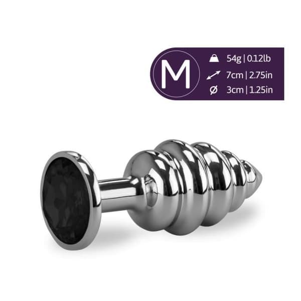 Small-Onyx Twisted Rosebud Anal Jewel