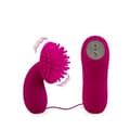 Miniatyrbild 1 av 2: Klitorisstimulator - LOVE AND VIBES - Nippelborste - 100 % silikon - 12 vibrerande funktioner - Ergonomisk