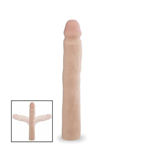 Gode - KÄRLEK OCH VIBBAR - Storlek M - Flexibel - TPR mjuk känsla - 24,5 cm lång