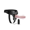 Miniatyrbild 3 av 4: Stor diameter Vibrerande Strap-on Dildo Rosa