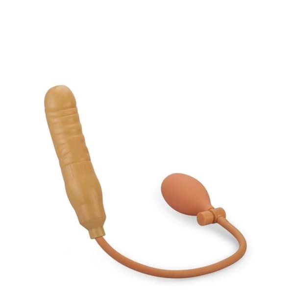 Uppblåsbar anal dildo med pump Icke-svart