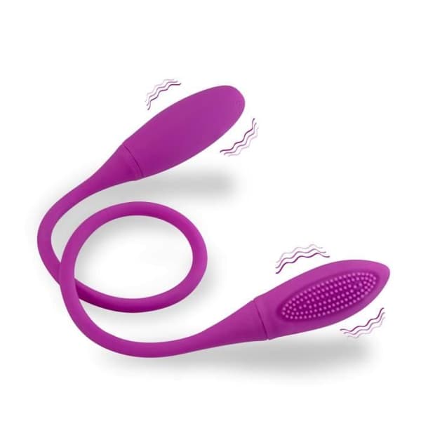 Double Vibrating Egg - LOVE AND VIBES - Laddningsbart - 7 vibrationslägen - Mjukt silikon - För vuxna