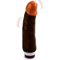 Miniatyrbild 1 av 2: Svart Flexibel Vibrerande Realistisk Dildo