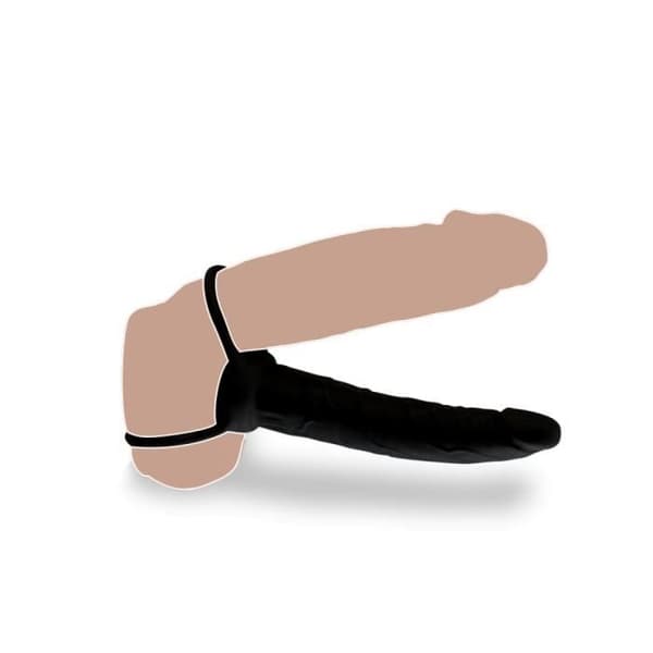 Dubbel Dildo Penetrator Cock Ring