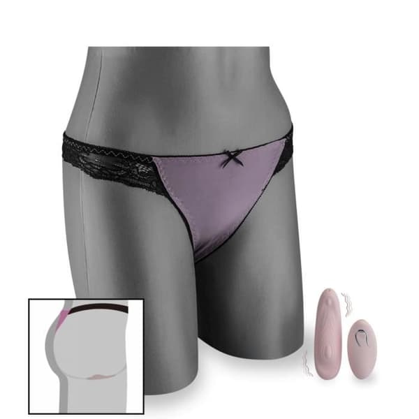 Stimulator Vibrerande - KÄRLEK OCH VIBBAR - Fjärrstyrd Sträng - Silikon - 12 Läge - Rosa