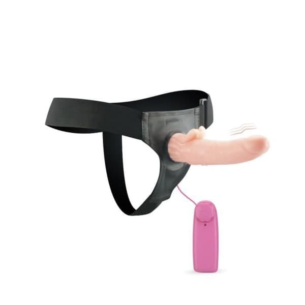 Gode Ceinture Vibrant - KÄRLEK OCH VIBBAR - Medium - Grå - Vagina - Fjärrkontroll