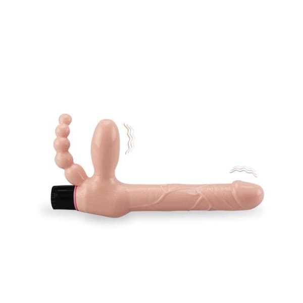 Gode Pénétrateur Vibrant - KÄRLEK OCH VIBRATIONER - Trippel Gode - 16 cm - 3 i 1 - Multi-vibrationer