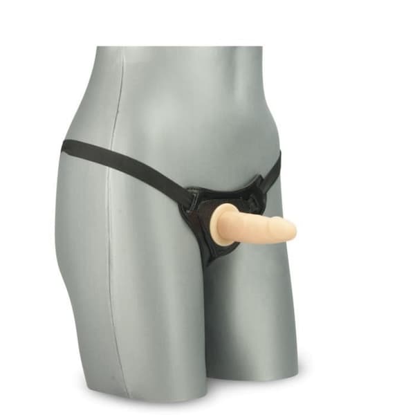 Gode Ceinture Dildo - KÄRLEK OCH VIBRAR - Realistisk - Rät - Grå - För Vuxna