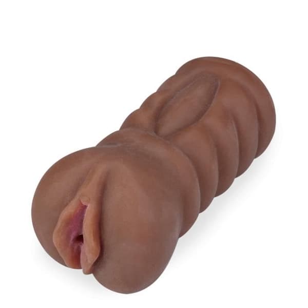 Manlig onanist Realistisk konstgjord vagina Svart TPE Vagina Ciara Mörk hud
