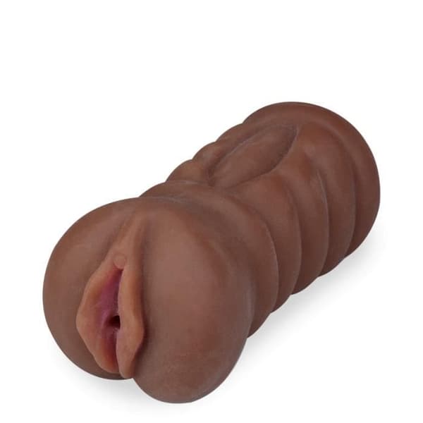 Manlig onanist Realistisk konstgjord vagina Svart TPE Vagina Ciara Mörk hud
