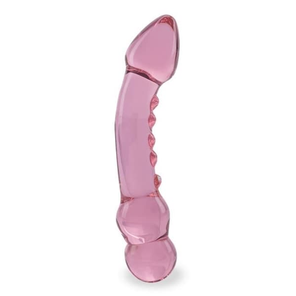 Glas dildo Show - för män och kvinnor - vaginal och anal Rosa